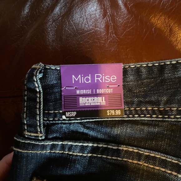 Rock & Roll Denim Mid Rise Bootcut Jeans - Picture 3 of 5